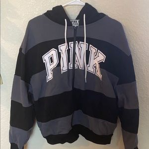 PINK ZIP UP HOODIE